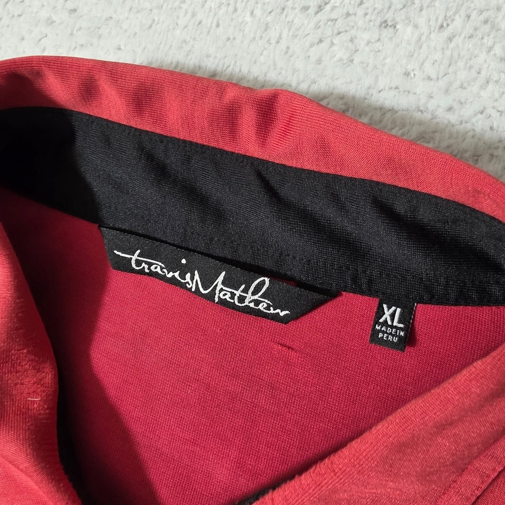 2 Pack! TravisMathew Polos Mens XL‎ Red Blue Bundle Short Sleeve Golf Athletic - Picture 3 of 14